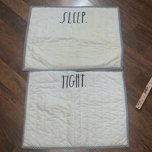 Rae Dunn Sleep Tight pillow shams -